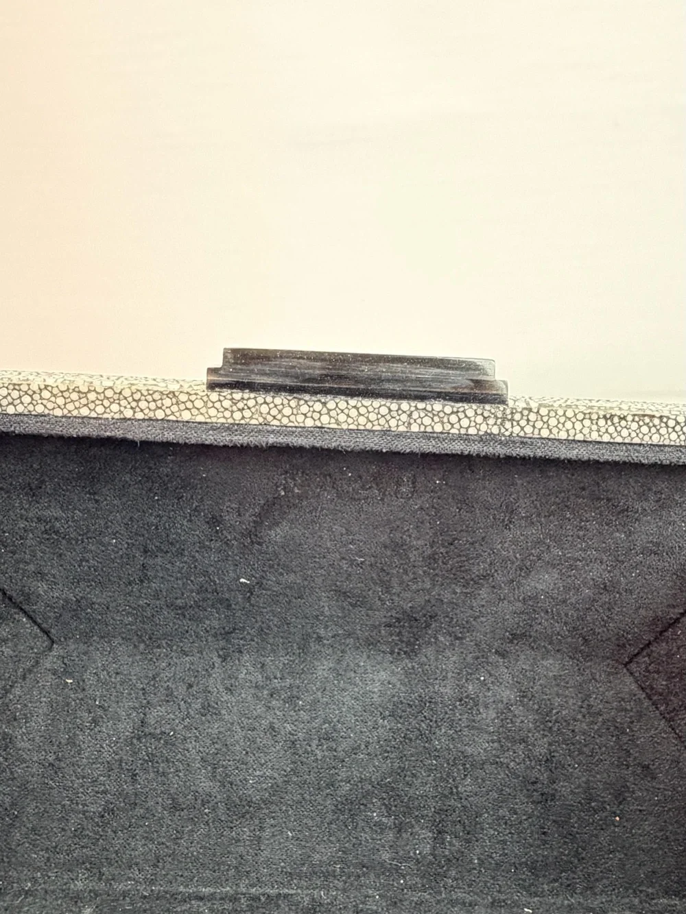 Namu Diamond Clutch in Stingray Leather